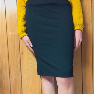 Black pencil skirt